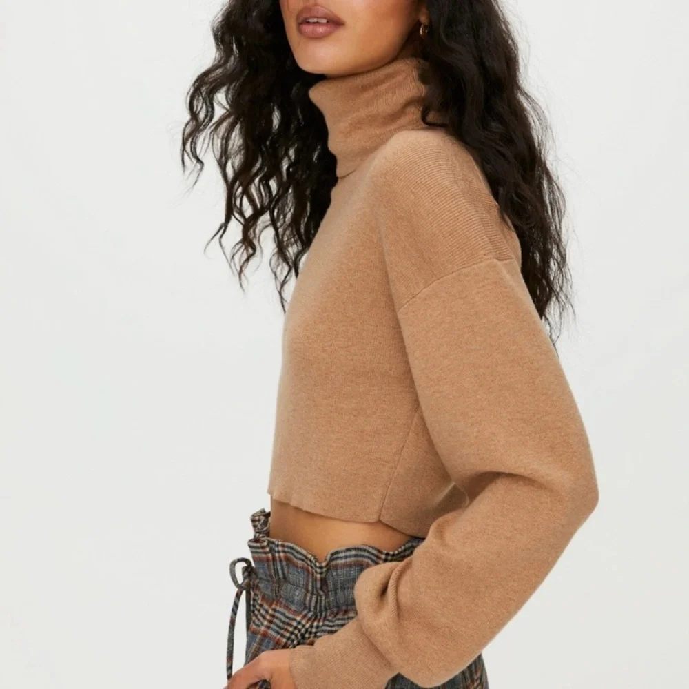 Aritzia Wilfred Rebecca wool-blend turtleneck sweater. 🤎 - Picture 3 of 7
